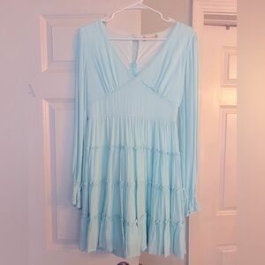 Altar’d State Aqua blue dress